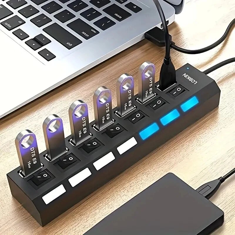 Multi Port Usb Hub - 高速 4/7 ポート USB ハブ 2.0