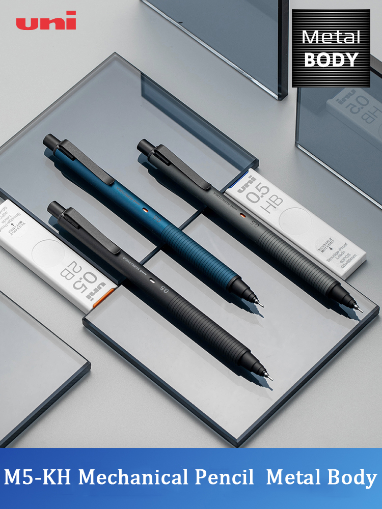 Office Work Tech - Unkurtoga-メカニカルペンシルM5-KH, 0.5mm,リード,安定した黒テクノロジー,回転,ハイエンド,学校やオフィス用のラペル