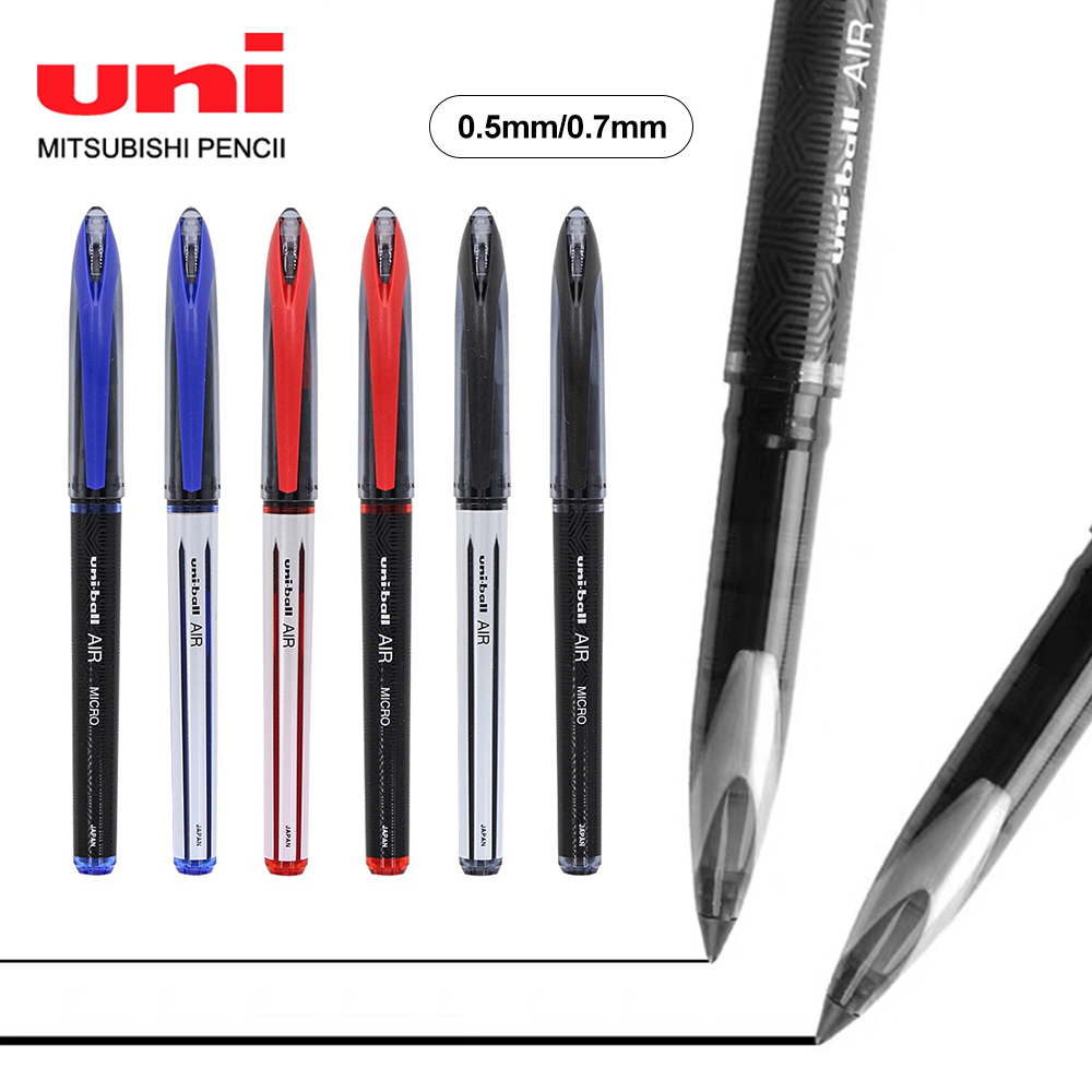 Office Work Tech - UNI ボールエアゲルペン高品質 0.5/0.7 ミリメートル無料インク制御ビジネスオフィス署名 UBA-188 ブラックテクノロジー画材