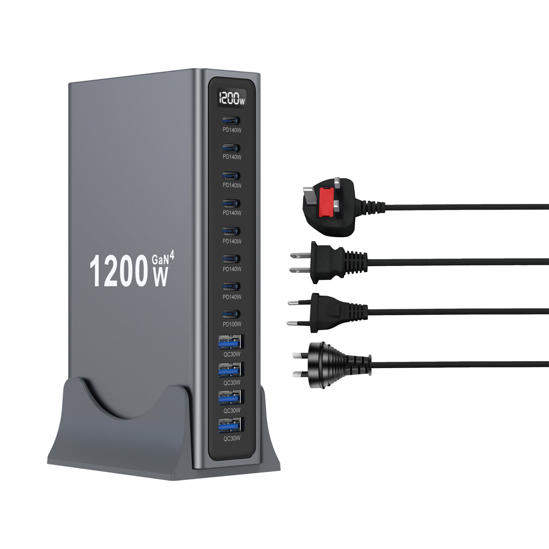新型1200WマルチポートGaNデスクトップハブステーション - Multi Port Usb Hub のレビューと価格