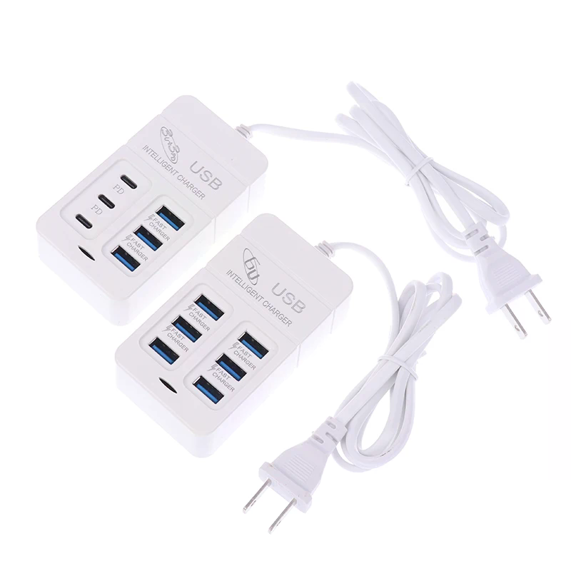 1PC USプラグ 6ポート マルチポートUSB充電器 35 - Multi Port Usb Hub のレビューと価格