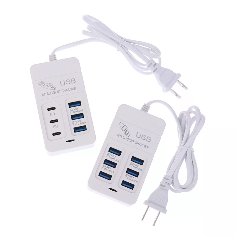 1PC USプラグ 6ポート マルチポートUSB充電器 35 - Multi Port Usb Hub のレビューと価格