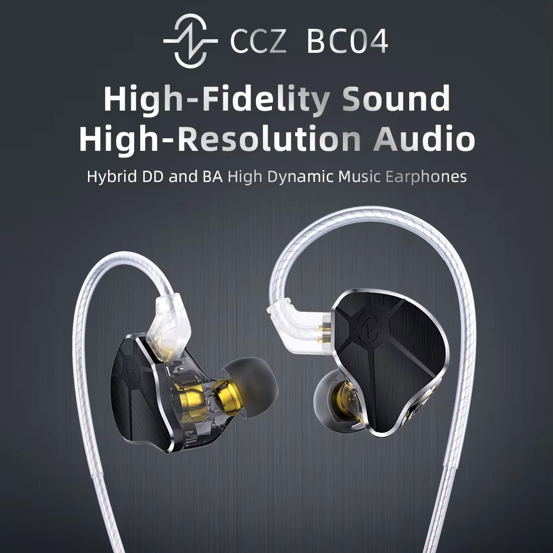 CCZ BC04 1DD+1BA ハイブリッド IEM ヘッ - Office Work Tech のレビューと価格