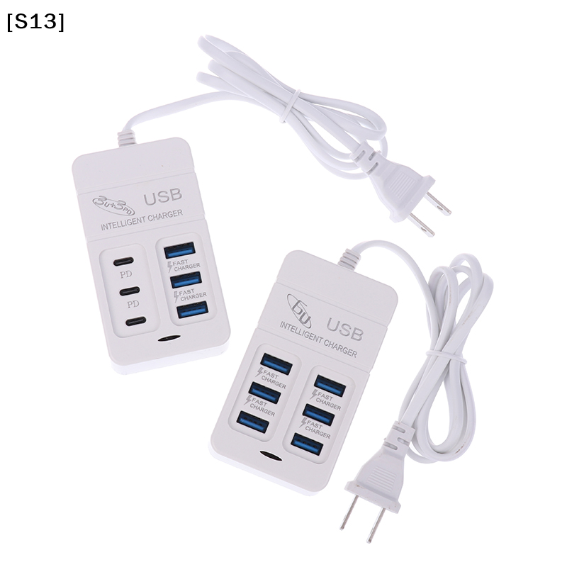 1PC USプラグ 6ポート マルチポートUSB充電器 35 - Multi Port Usb Hub のレビューと価格