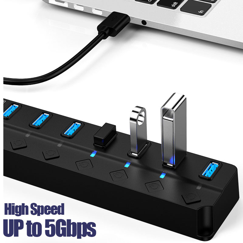 7in1 USB 3.0ハブ マルチUSBスプリッターハブ  - Multi Port Usb Hub のレビューと価格