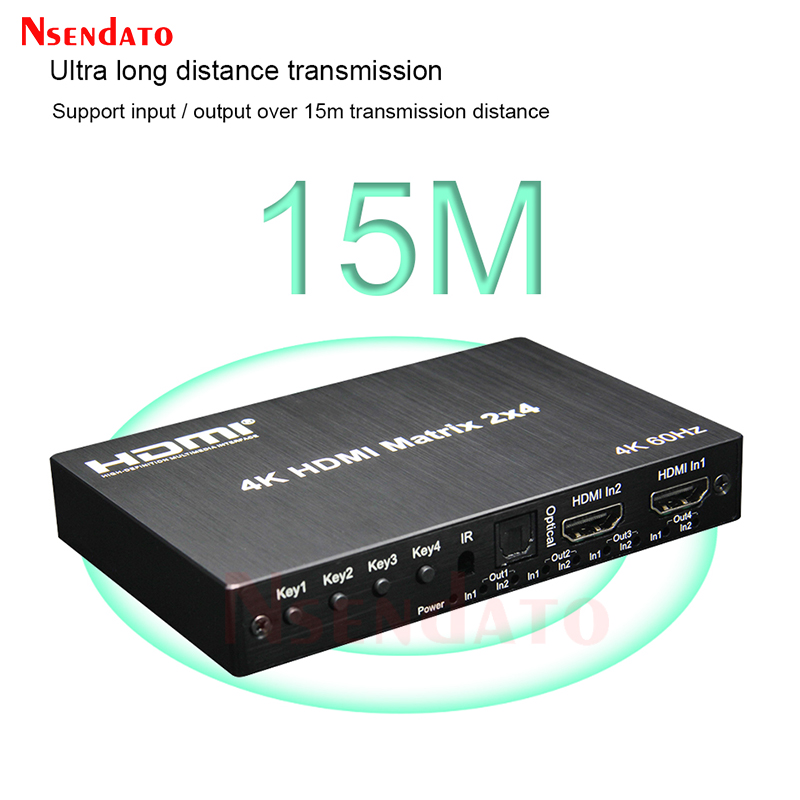 4K 60Hz HDMIマトリックス 2x4 ドルビー対応  - Hdmi Matrix Switch のレビューと価格