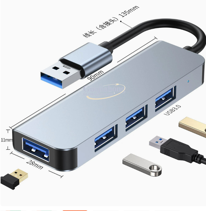 売れ筋USB-C 4ポートハブ、1対4多機能ラップトップハブ - Multi Port Usb Hub のレビューと価格