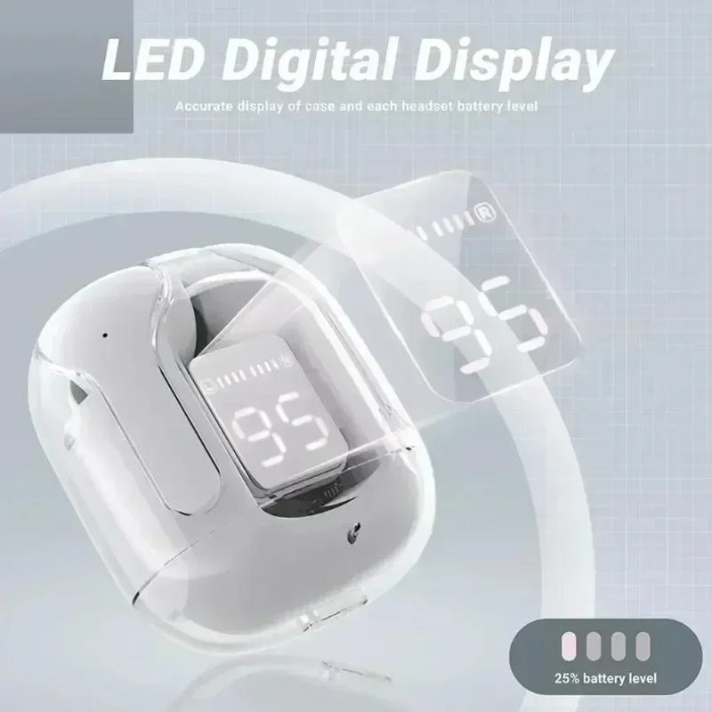 ワイヤレスミニイヤホン LEDパワーデジタルディスプレイ T - Office Work Tech のレビューと価格