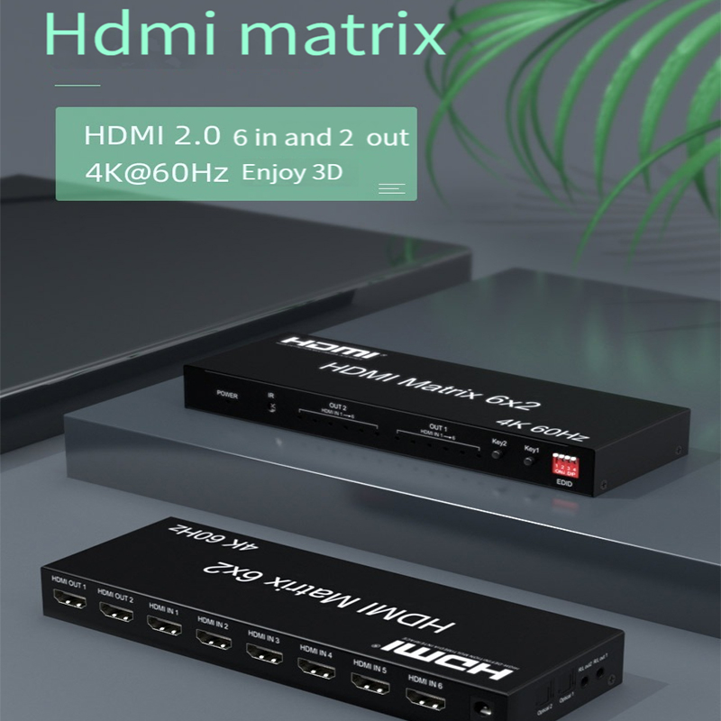 マトリックススイッチHdmi 6x2 4k 60hz hdm - Hdmi Matrix Switch のレビューと価格