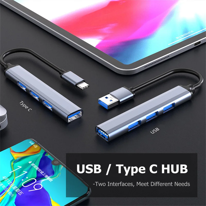 4 ポート USB-C ハブ 3.0/3.1 マルチデバイス - Multi Port Usb Hub のレビューと価格