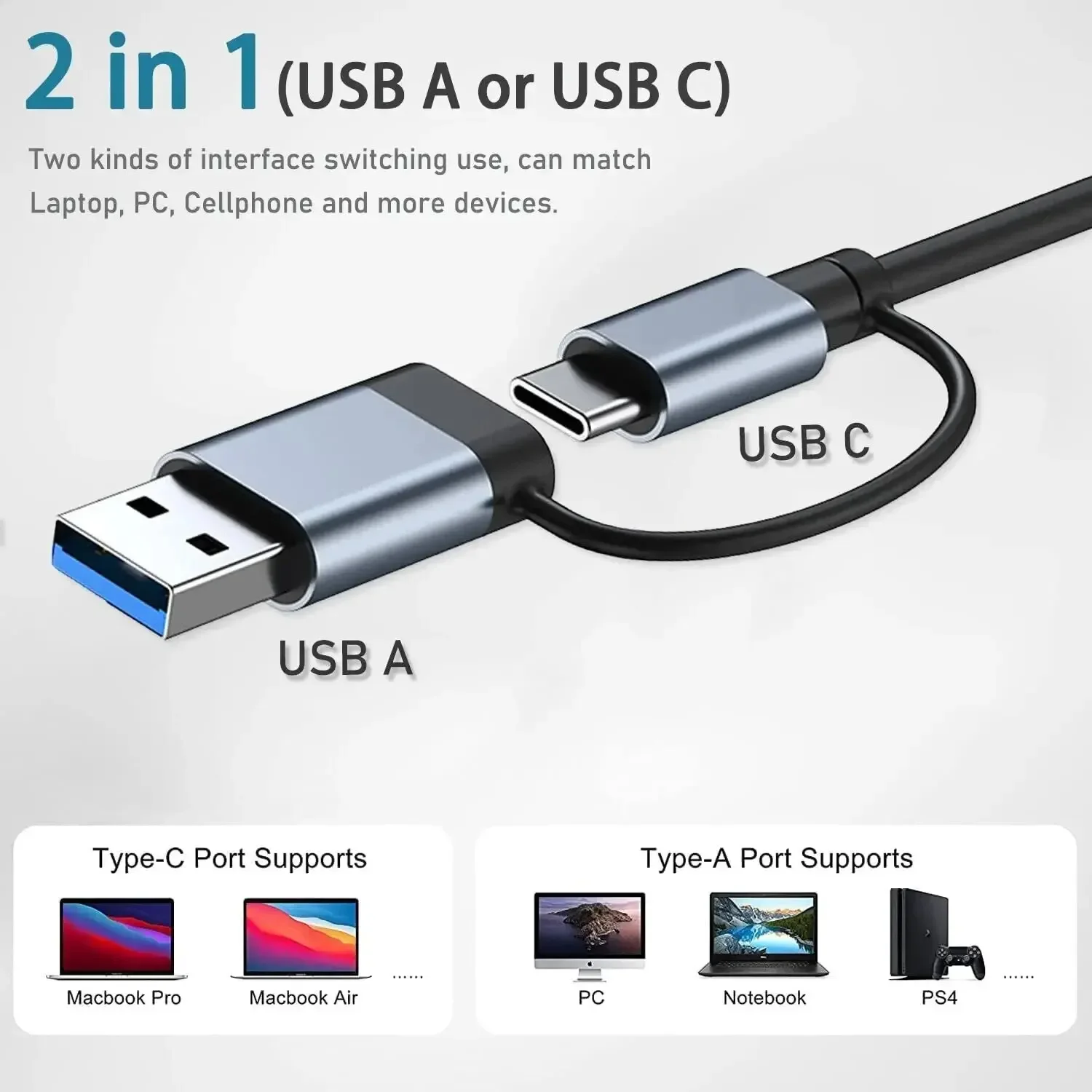 8 In 2 USB-C ハブ 3.0 SD/TF カードリ - Multi Port Usb Hub のレビューと価格