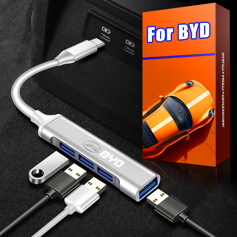 Type-C USBアダプター マルチポート分配器 ハブ 車 - Multi Port Usb Hub のレビューと価格