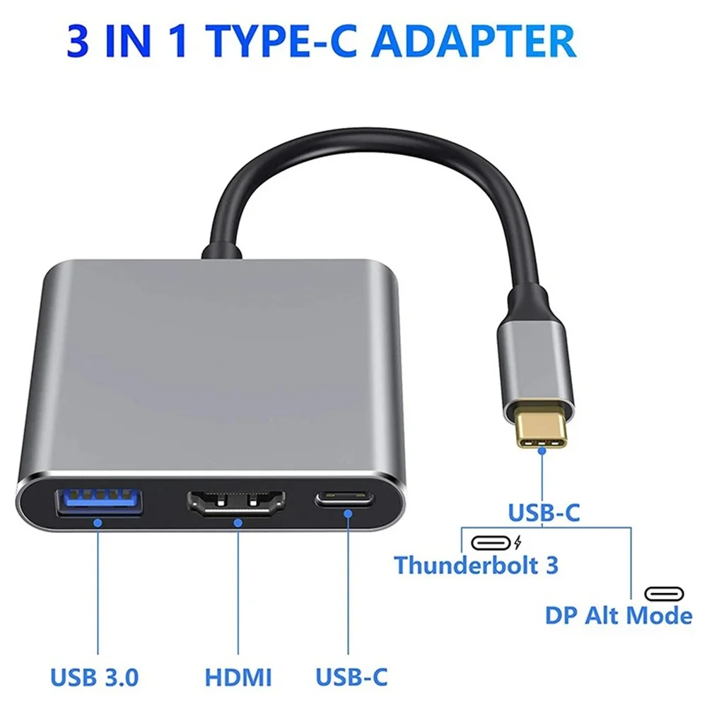 USB C ハブ 3-in-1 マルチポートアダプター、4K - Multi Port Usb Hub のレビューと価格