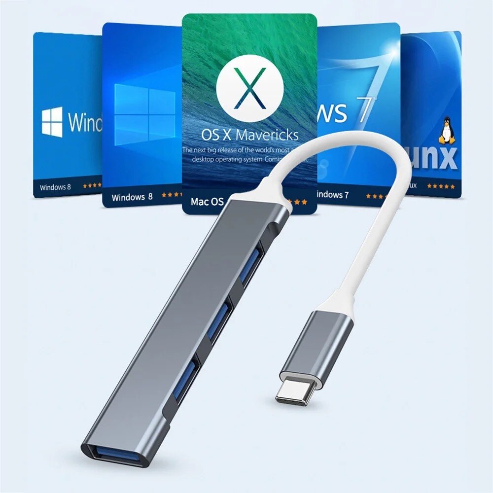 USB 3.0ハブ 4ポートUSBハブ 高速Type-Cスプ - Multi Port Usb Hub のレビューと価格