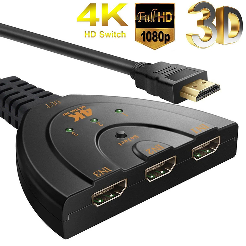 HDMI対応スイッチKVMスプリッター 4K 2K 3D 3 - Hdmi Matrix Switch のレビューと価格