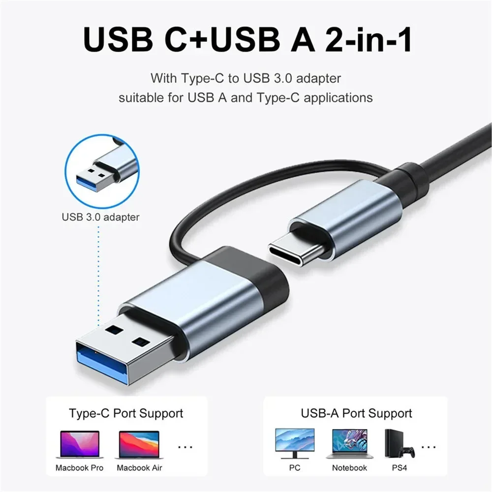8in1 USB Cハブ拡張マルチポートアダプター タイプC - Multi Port Usb Hub のレビューと価格