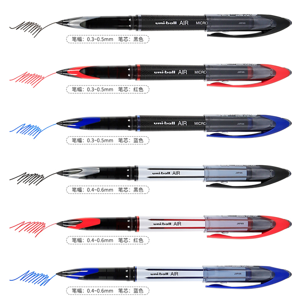 3/6 個日本ユニボールゲルペン AIR ストレート液体署名 - Office Work Tech のレビューと価格