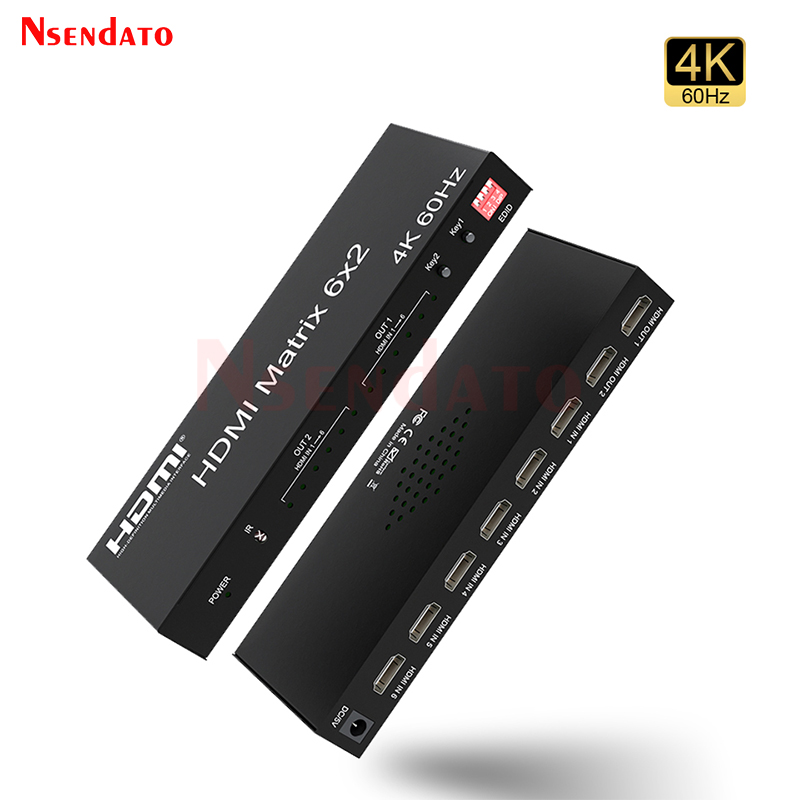 HDMIマトリックススイッチャー 6x2 4K 60Hz マ - Hdmi Matrix Switch のレビューと価格